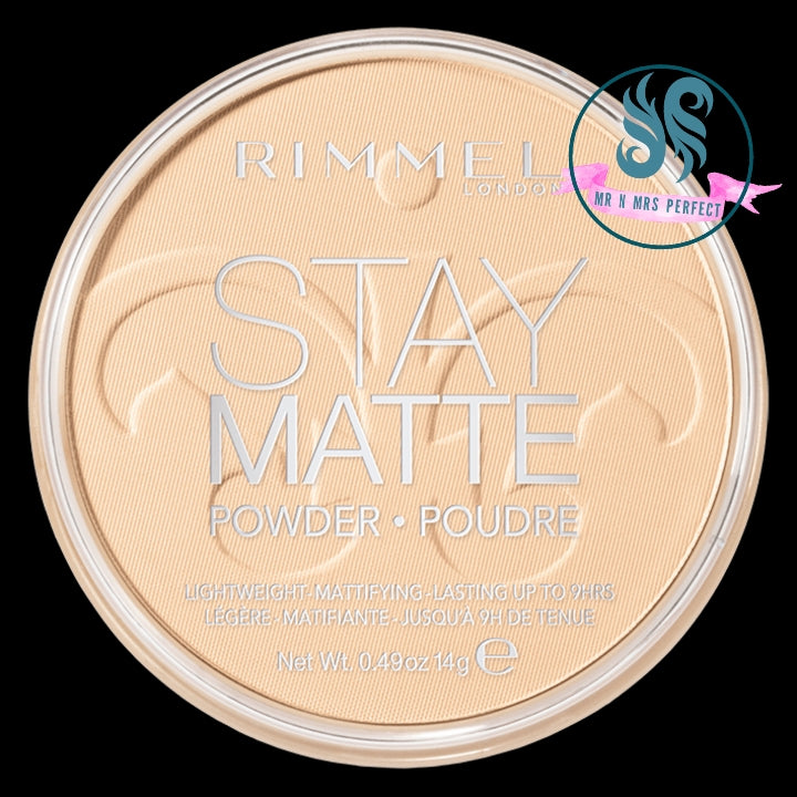 Rimmel Stay Matte Pressed Powder- 001 Transparent