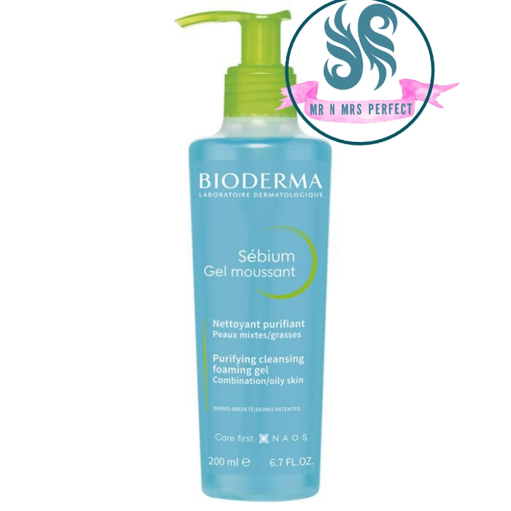 BIODERMA Sèbium Gel Moussant Purifying Foaming Cleanser 200 mL Made in France imported from Australia