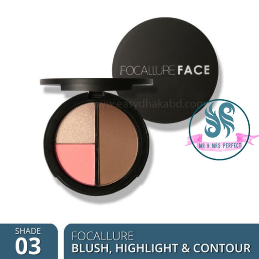 FA20 – Focallure Blush, Highlight & Contour  shade 3– 8.4g