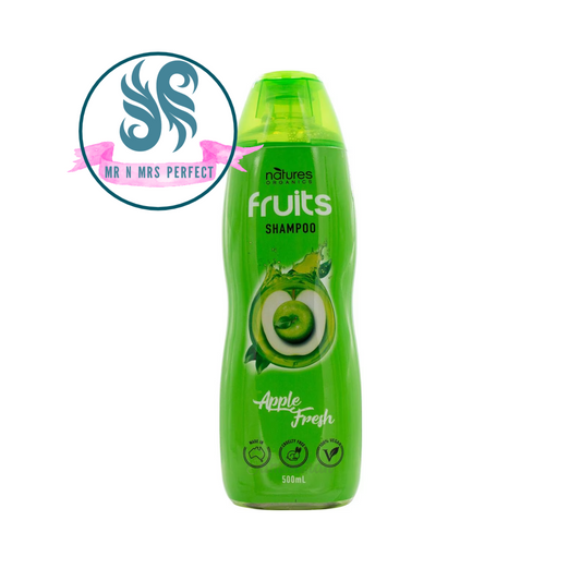 Natures Organics Fruits Shampoo Balance Apple Fresh 500ml made in Australia