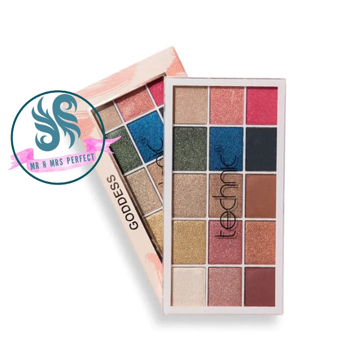 Technic 15 Color Eye Shadow Palette - Goddess - 30g