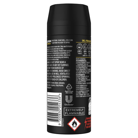 lynx Australia Deodorant Body Spray, 165ml Imported from Australia