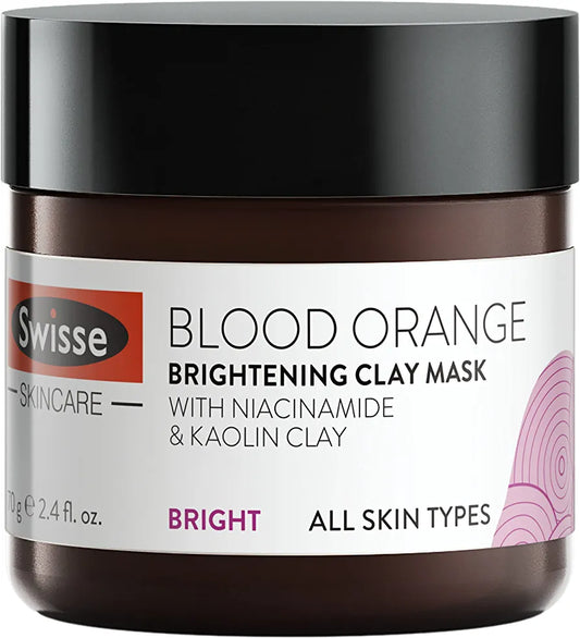 Swisse Swisse Blood Orange Brightening Clay Mask 70g Imported from Australia