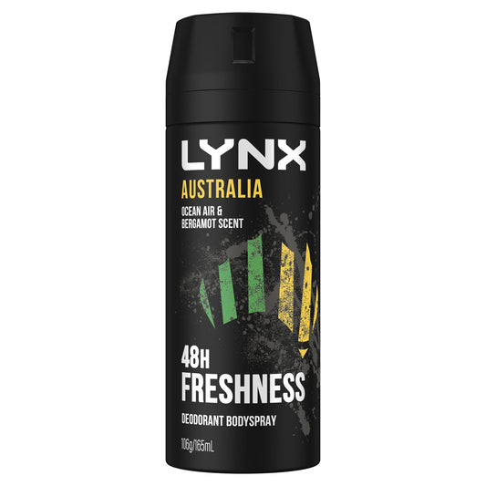 lynx Australia Deodorant Body Spray, 165ml Imported from Australia