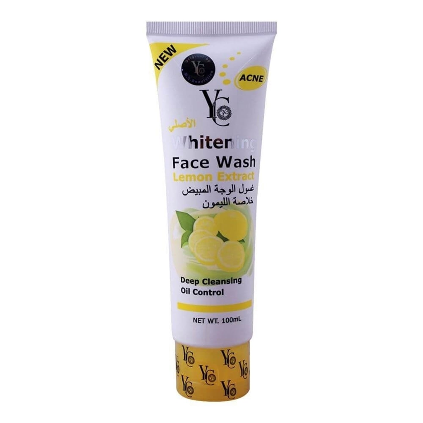 YC- Lemon Extract Whitening + oil control Face Wash 100ml (Made in Thailand)