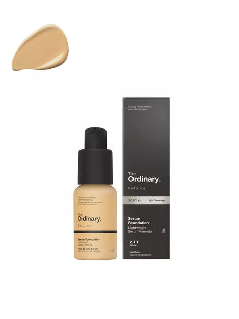 The Ordinary Serum Foundation 2.1Y Medium Yellow Undertone 30ml Made Canada imported from Australia.