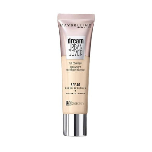 Maybelline Dream Urban Cover Full Coverage SPF40 120 Classic Ivory 30ml(USA)