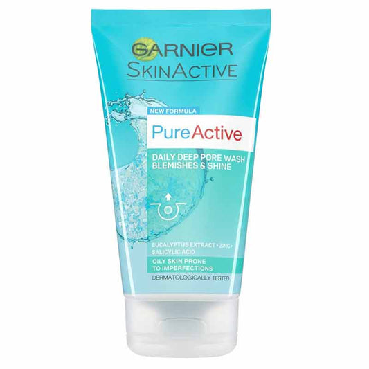 Garnier Skin Active Pure Active Daily Pore Scrub Wash 150ml imported from Australia