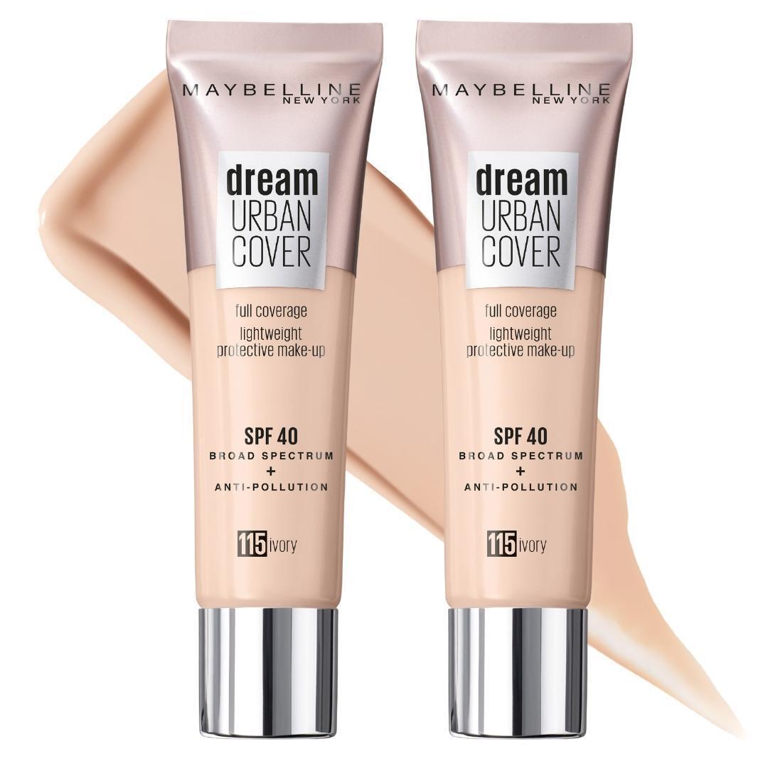 Maybelline Dream Urban Cover Full Coverage SPF40 115 Ivory 30mL (USA)