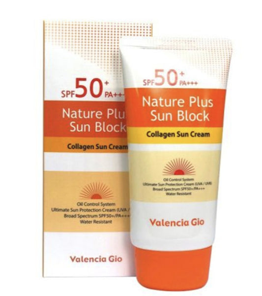 Valencia Gio Nature Plus Sun Block Collagen Sun Cream SPF 50+ - 70ml