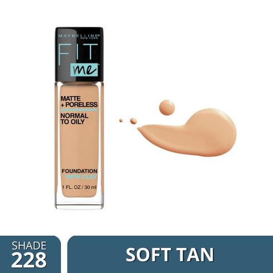 Maybelline Fit Me Matte + Poreless Foundation
- 228 Soft Tan