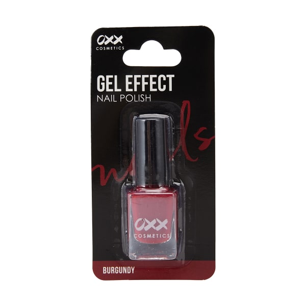 OXX Cosmetics Gel Effect Nail Polish - Burgundy (Made in China - Imported from Australia)