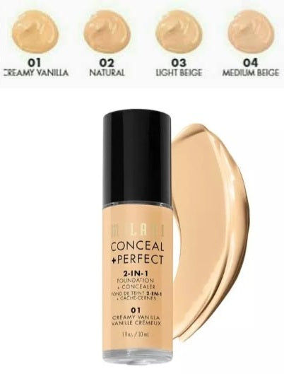 Milani Conceal + Perfect 2-in-1 Foundation + Concealer 30ml - 03 Light Beige