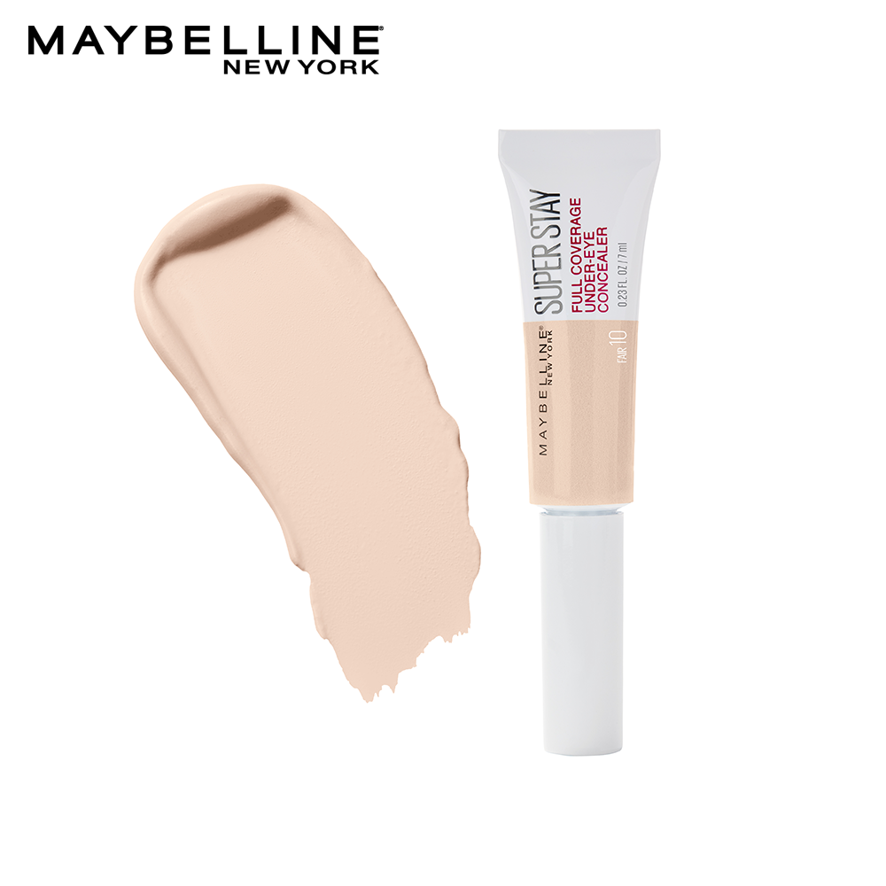 Maybelline New York Super stay Full Coverage Under-Eye Concealer, 10 Fair (France)