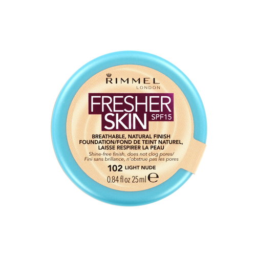 Rimmel Fresher Skin Foundation - Natural Skin -Light nude -25ml