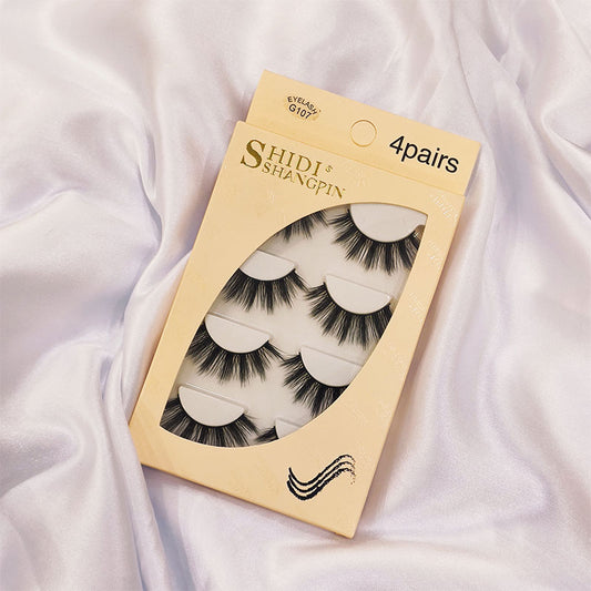 Shidi Shangpin 3D Mink False Eyelashes 4 Pairs Set - G107