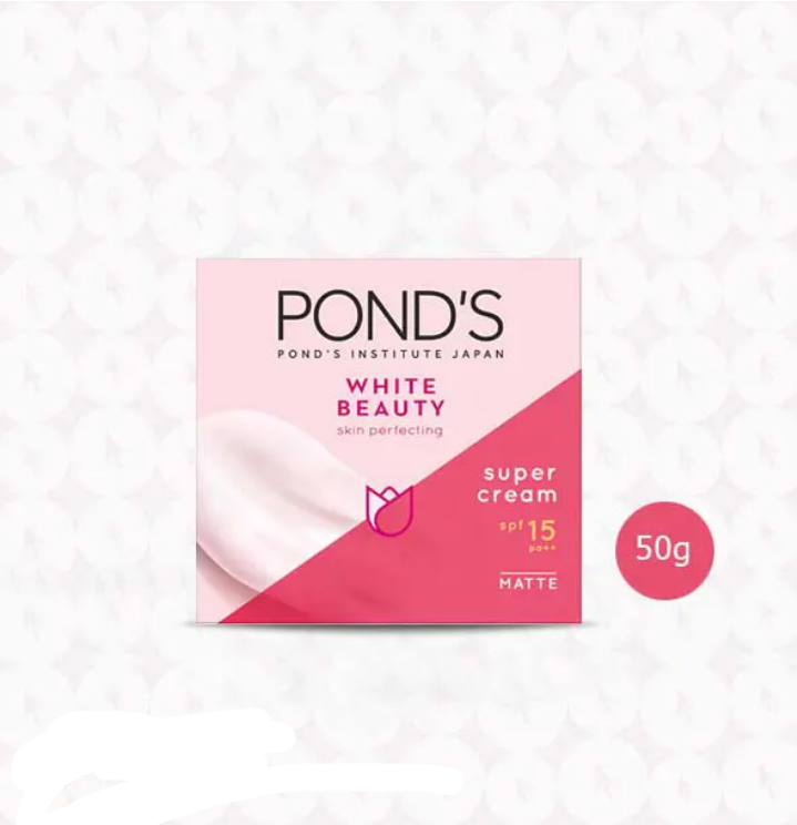 Ponds White Beauty Super Cream SPF15 PA++ Matte - 50g (Thailand)